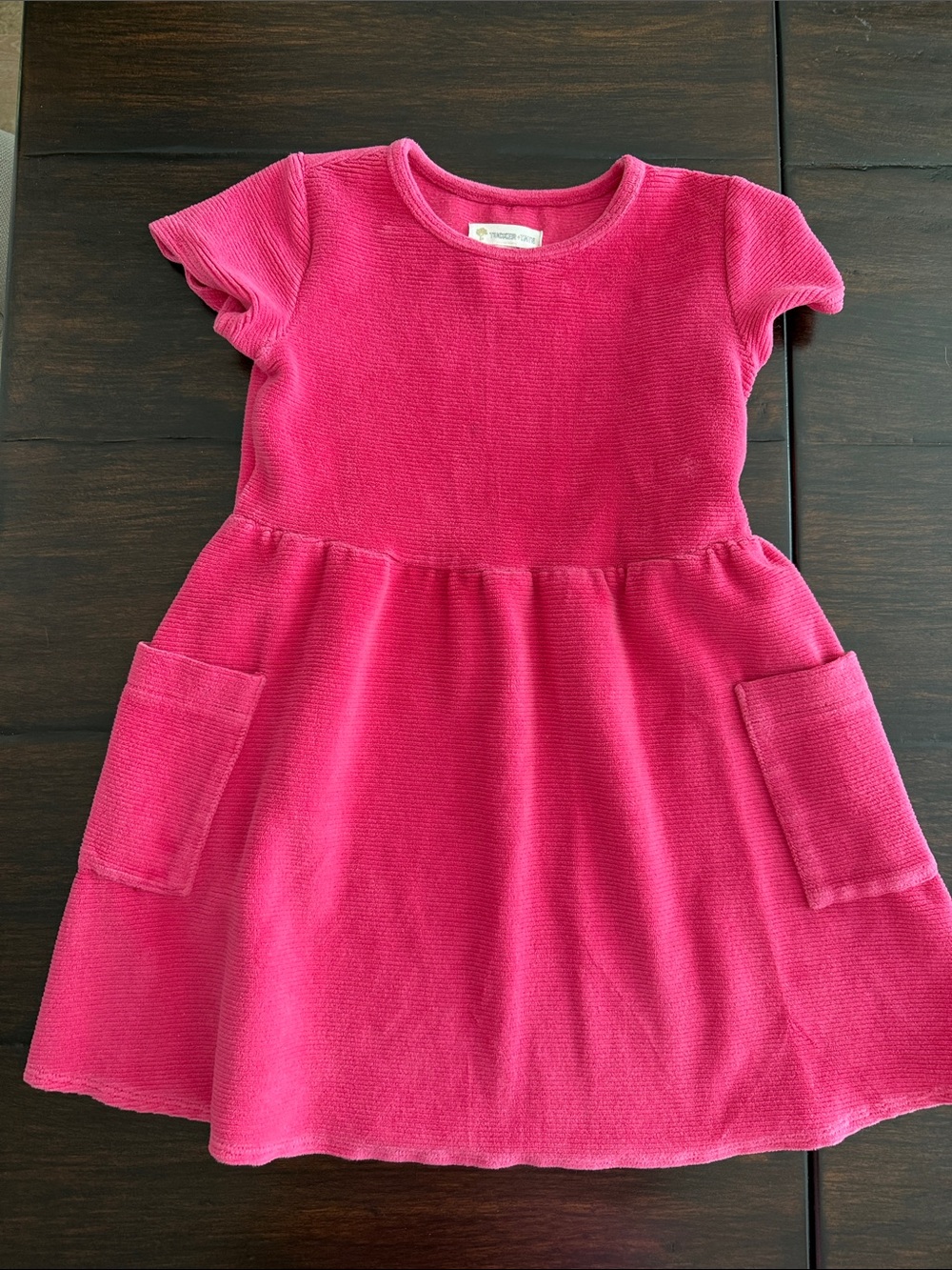 Tucker + Tate Hot Pink Short Sleeve Pocket Knit Dress